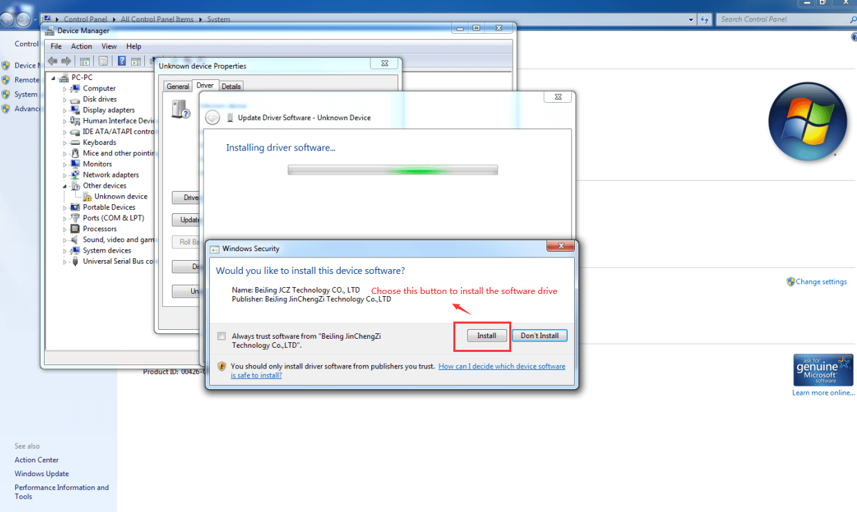 ezcad software settings