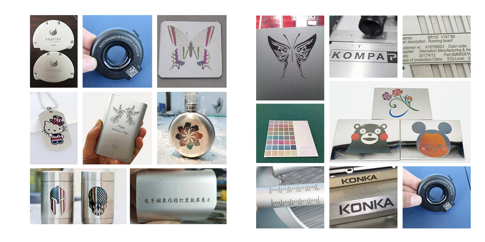 mopa laser marking machine samples