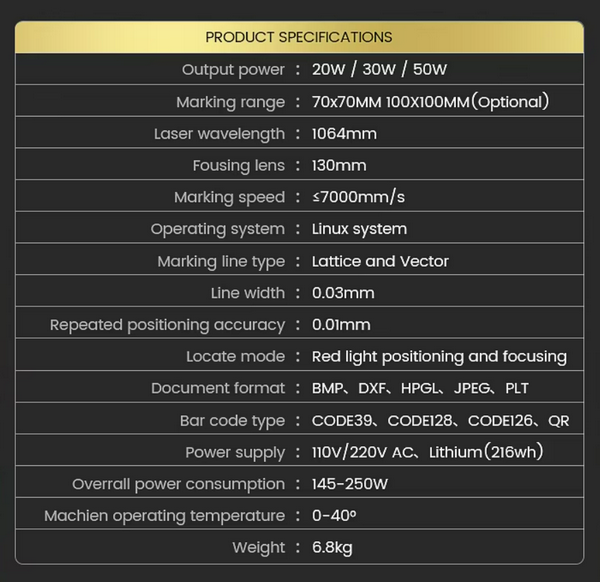 handheld fiber laser marking machine