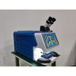 Desktop jewelry laser welding machine blue side view